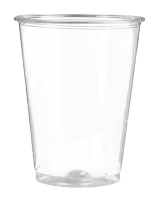 a clear plastic cup with a lid that says ' a ' on it