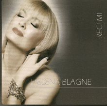 a cd cover for helena blagne shows a blonde woman with her eyes closed