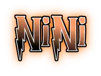 a logo that says nini with a lightning bolt in the middle