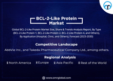 an advertisement for bcl-2 like protein market shows the competitive landscape