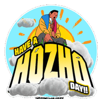 a sticker that says have a hozha day