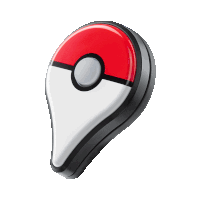 a red white and black remote control with a pokemon ball on it