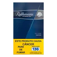 a pack of rothmans silver series cigarettes in a blue box