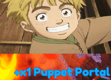 a picture of a puppet portal with a picture of a boy