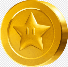 a gold coin with a star on it and the number 00 on it