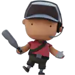 a cartoon character wearing headphones and holding a baseball bat .