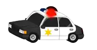 a police car with a sheriff 's star on the side