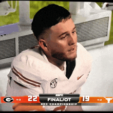 espn shows a football game between texas and georgia