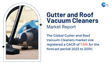 gutter and roof vacuum cleaners market report showing a vacuum cleaner