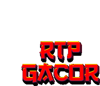 a red and yellow logo for rtp gacor