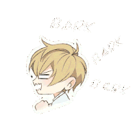 a cartoon of a boy with a very angry face and the word bark written on the bottom