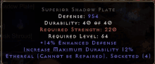 a screen shot of a video game that says superior shadow plate on it