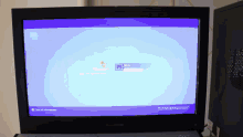 a computer monitor shows a login screen with the name admin