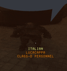 a video game character with the name italian lucacappa class-d personnel