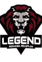 a logo for legend romania roleplay with a lion 's head