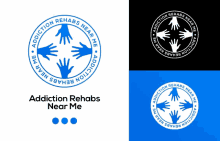 a logo for the addiction rehabs near me