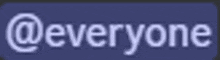 a purple background with the word everyone in white letters