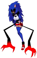 a cartoon drawing of a female sonic character