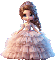 a doll is wearing a white dress with the letters a.c. on the front