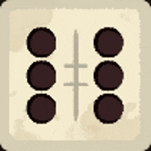 a pixel art illustration of three circles and a cross .