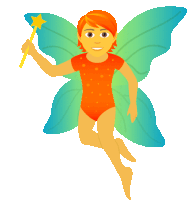 an illustration of a fairy holding a wand