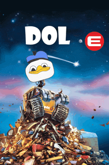 a poster for a movie called dole with a duck on it