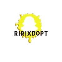 a logo for a company called ririxdopt with a snapchat icon