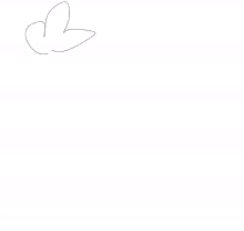 a line drawing of a heart on a white background .