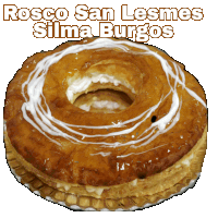 rosco san lesmes silma burgos is written above a doughnut