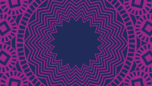 a purple kaleidoscope with a blue background