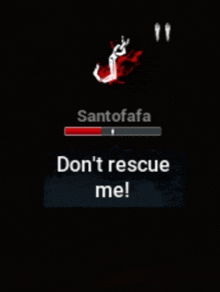 a black background with a loading bar that says ' santofada ' on it