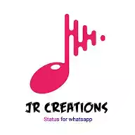 it is a logo for a company called jr creations that looks like a musical note .