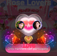 an advertisement for a game that says rose lovers