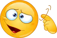 a cartoon smiley face is holding a string in his hand