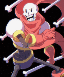 a cartoon of papyrus with a scarf around his head