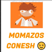 a picture of a cartoon character with the words " momazos conesh " underneath it