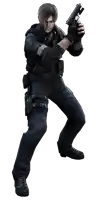 a video game character holding a gun in his hand