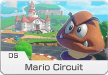 a picture of a cartoon character with the words mario circuit below it