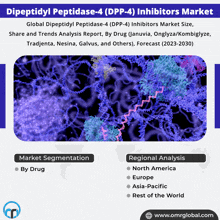 an advertisement for dipeptideyl peptidase-4 inhibitors market