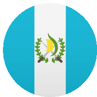 the flag of guatemala is displayed in a round shape