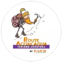 a logo for route aconcagua tourism-aventura