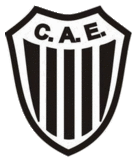 a black and white shield with the words c.a.e. on it