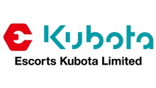 a logo for kubota escorts kubota limited is shown