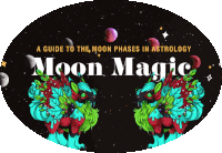 a poster that says " moon magic " on it