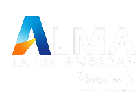 a logo for alma laura amparan is displayed