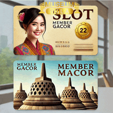 a museum slot member gacor card with a woman on it