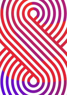 a red white and purple striped swirl pattern