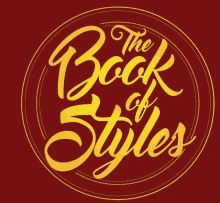 a logo for the book of styles is shown