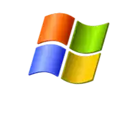 a colorful windows logo is on a white background