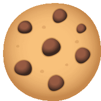 a cookie with chocolate chips on it 's surface